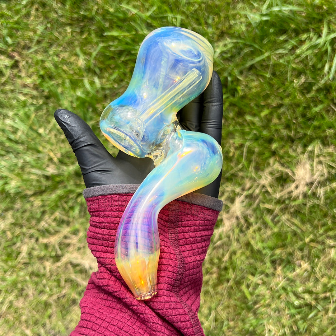 Fumed Bubbler Glass Pipe Mary Jane's Glass   