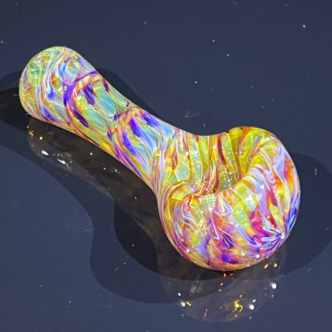 Multi-colored Purple Pipe Glass Pipe Jedi Glassworks