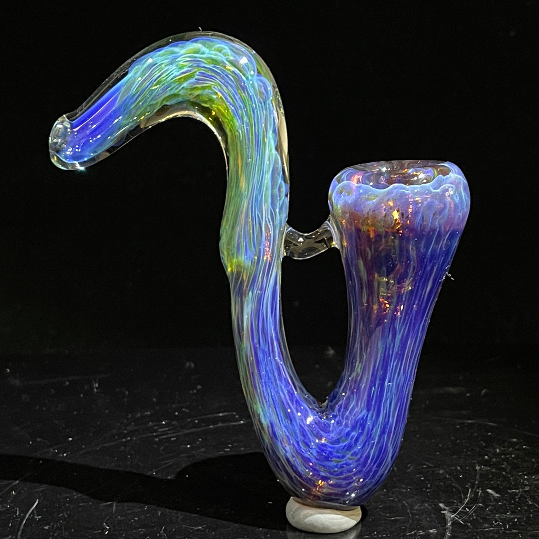 Purple Nebula Swoop Pipe Glass Pipe Tako Glass   