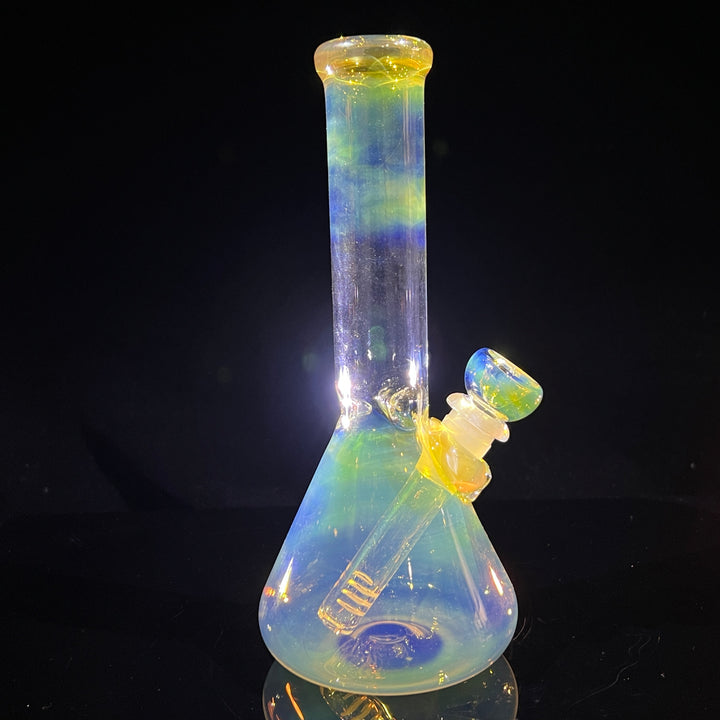 8" Fumed Beaker Bong Glass Pipe Mary Jane's Glass   