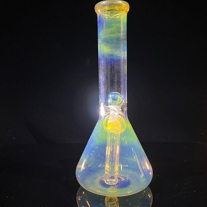 8" Fumed Beaker Bong Glass Pipe Mary Jane's Glass   