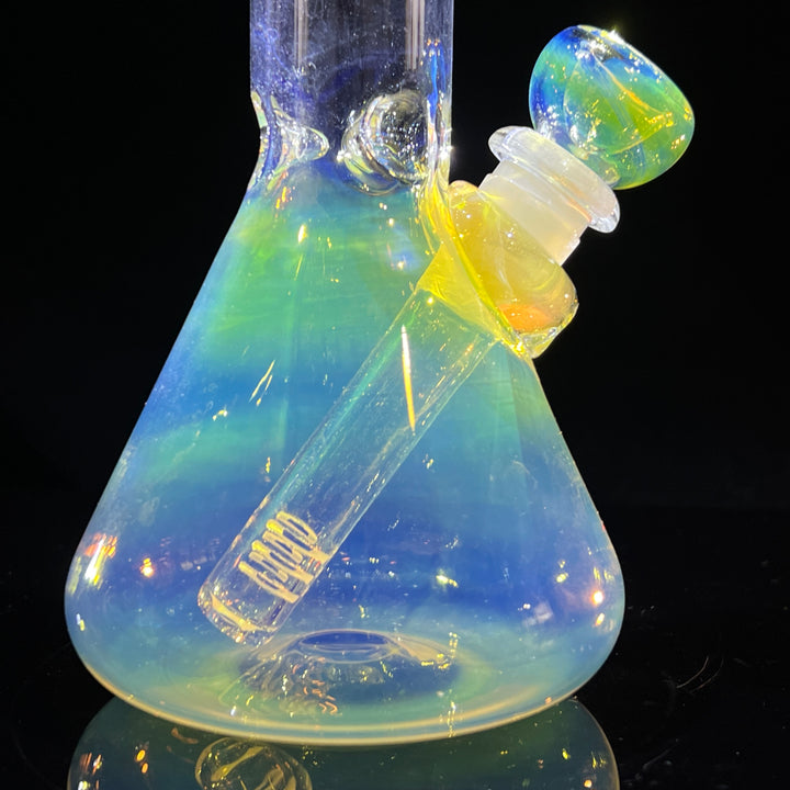 8" Fumed Beaker Bong Glass Pipe Mary Jane's Glass   