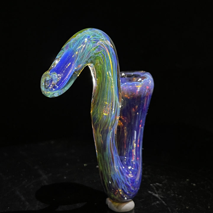 Purple Nebula Swoop Pipe Glass Pipe Tako Glass   