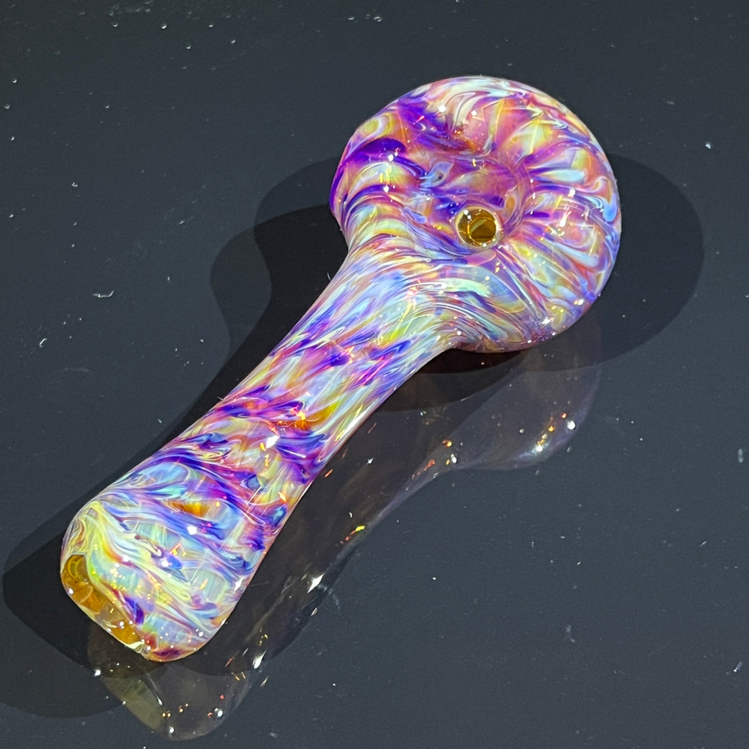 Multi-colored Purple Pipe Glass Pipe Jedi Glassworks