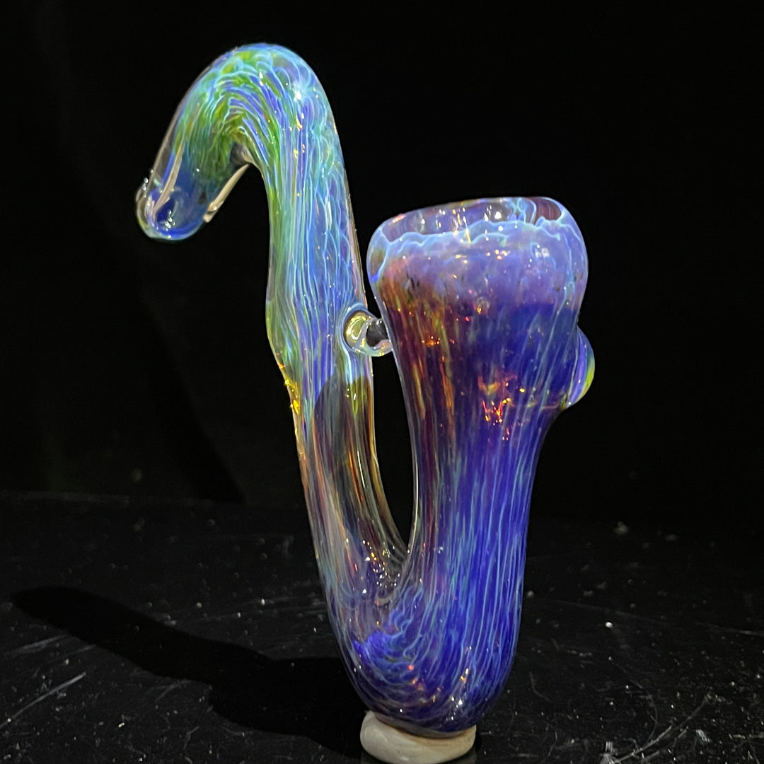 Purple Nebula Swoop Pipe Glass Pipe Tako Glass   