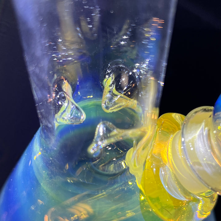 8" Fumed Beaker Bong Glass Pipe Mary Jane's Glass   