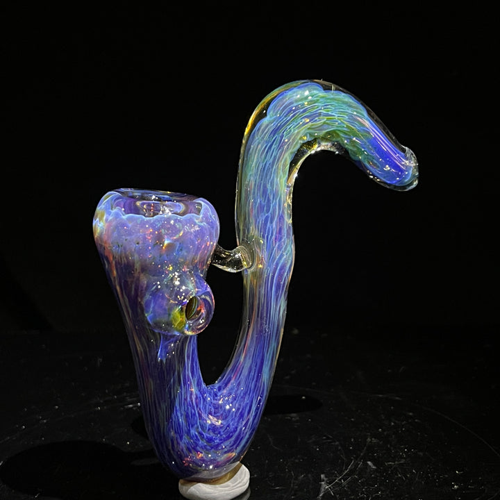 Purple Nebula Swoop Pipe Glass Pipe Tako Glass   