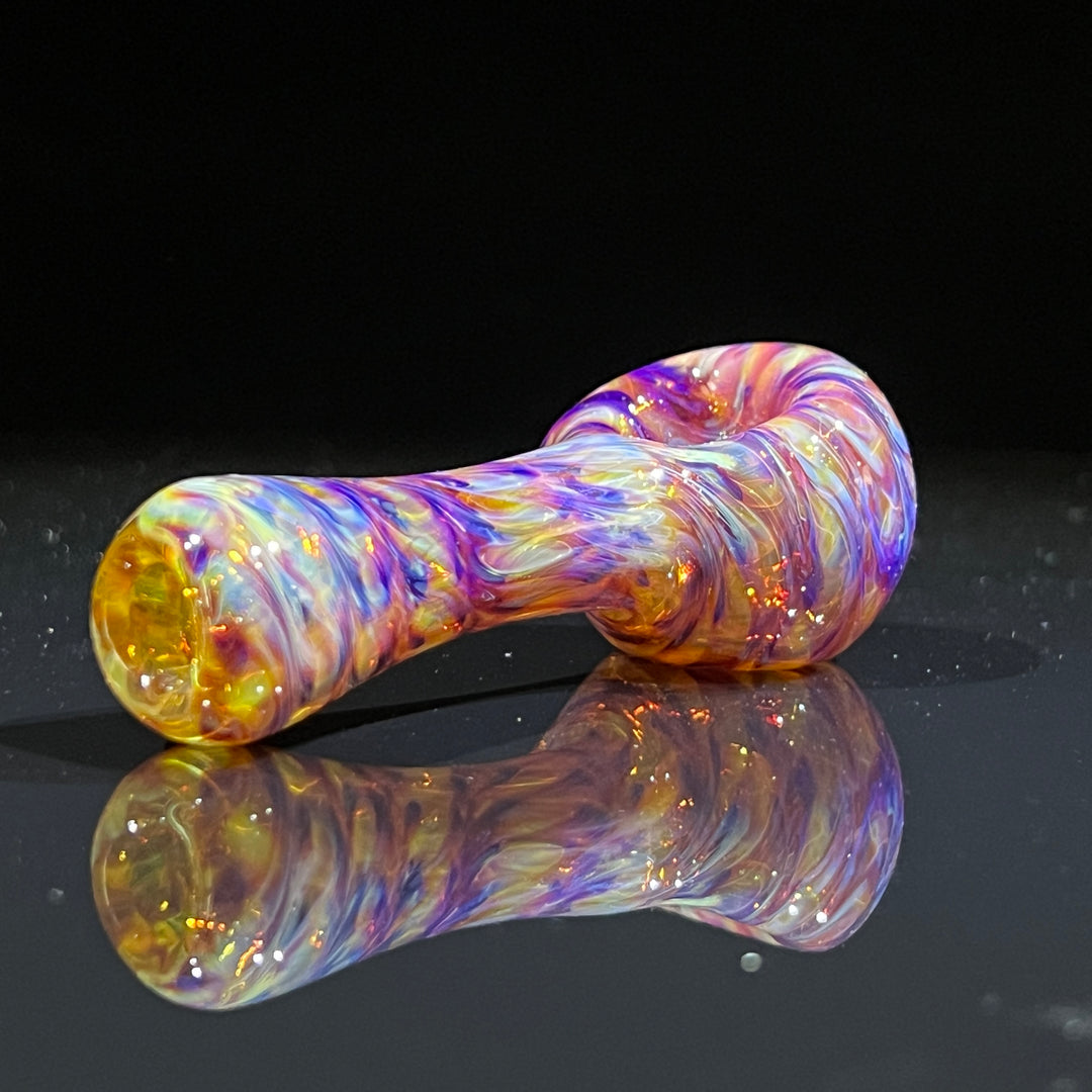 Multi-colored Purple Pipe Glass Pipe Jedi Glassworks