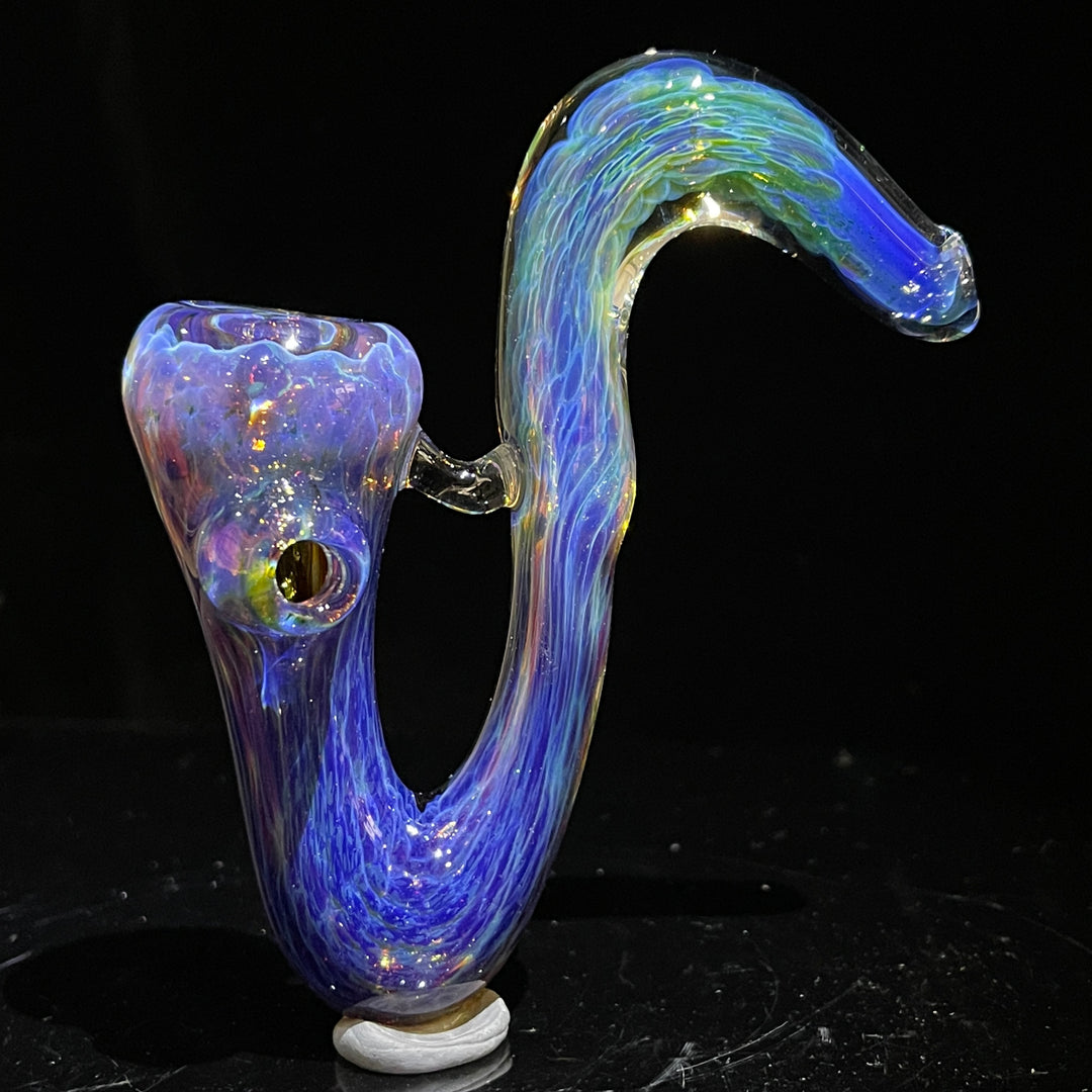 Purple Nebula Swoop Pipe Glass Pipe Tako Glass   