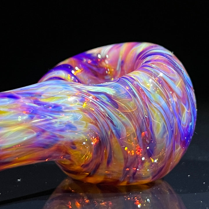 Multi-colored Purple Pipe Glass Pipe Jedi Glassworks