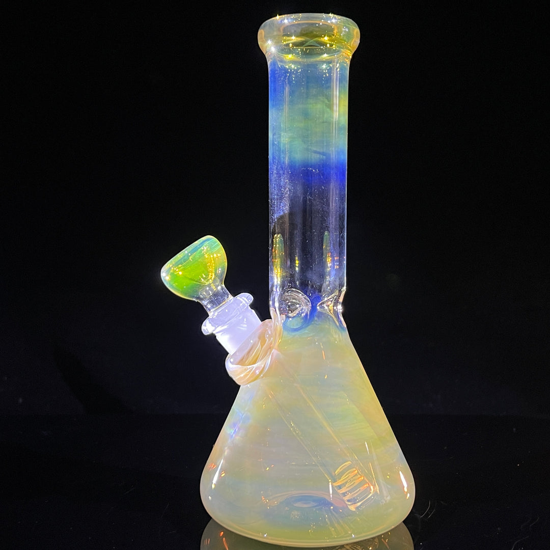 8" Fumed Beaker Bong Glass Pipe Mary Jane's Glass   