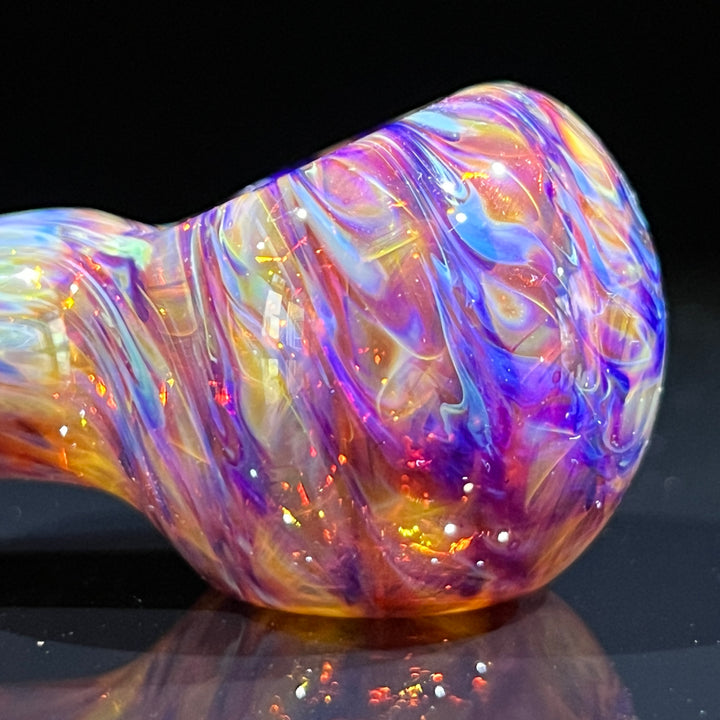 Multi-colored Purple Pipe Glass Pipe Jedi Glassworks