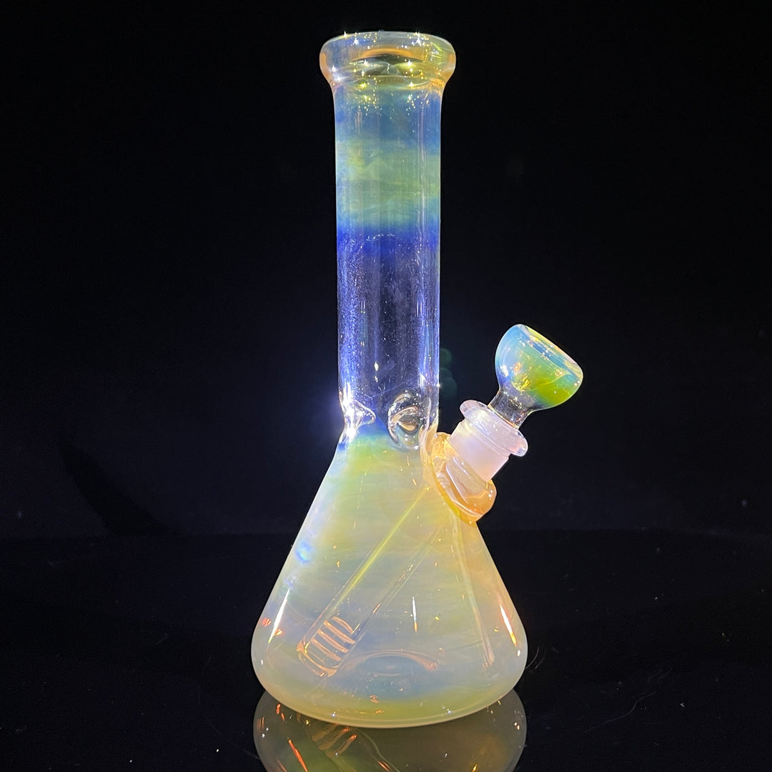 8" Fumed Beaker Bong Glass Pipe Mary Jane's Glass   