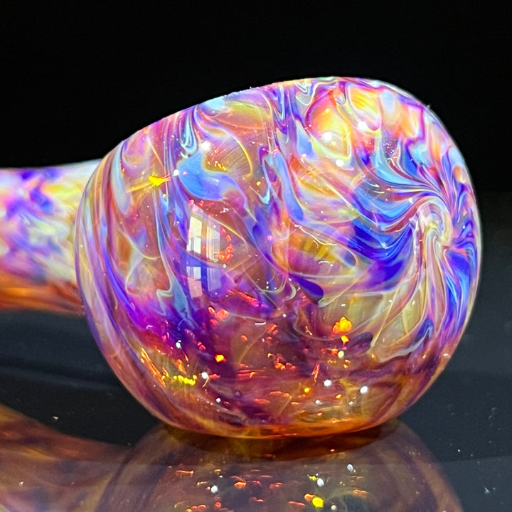 Multi-colored Purple Pipe Glass Pipe Jedi Glassworks