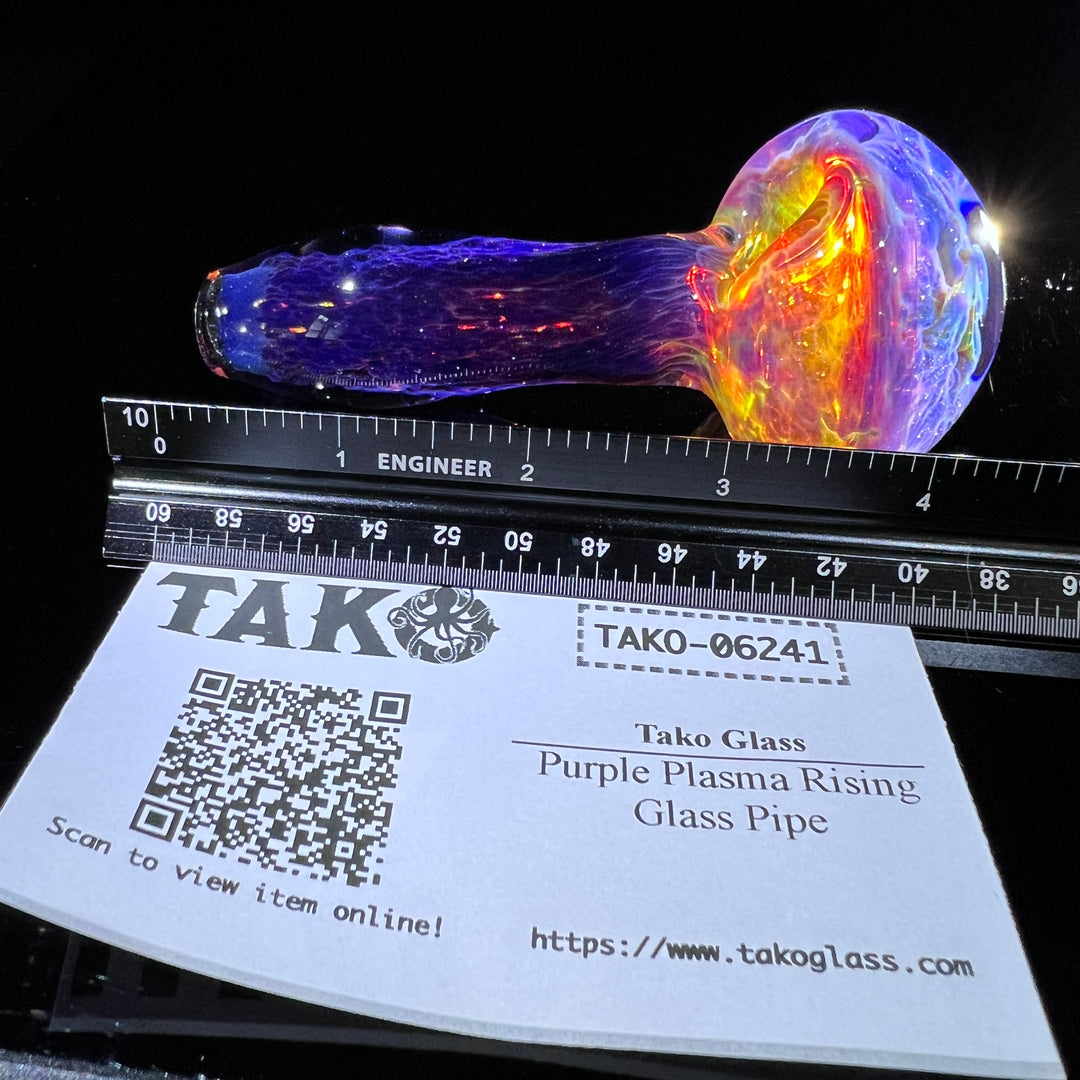 Purple Plasma Rising Glass Pipe Glass Pipe Tako Glass   