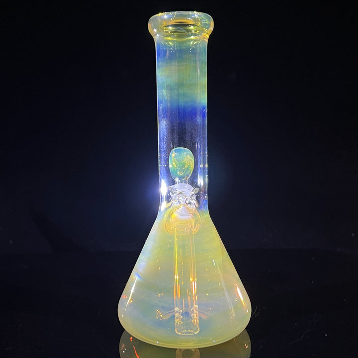 8" Fumed Beaker Bong Glass Pipe Mary Jane's Glass   