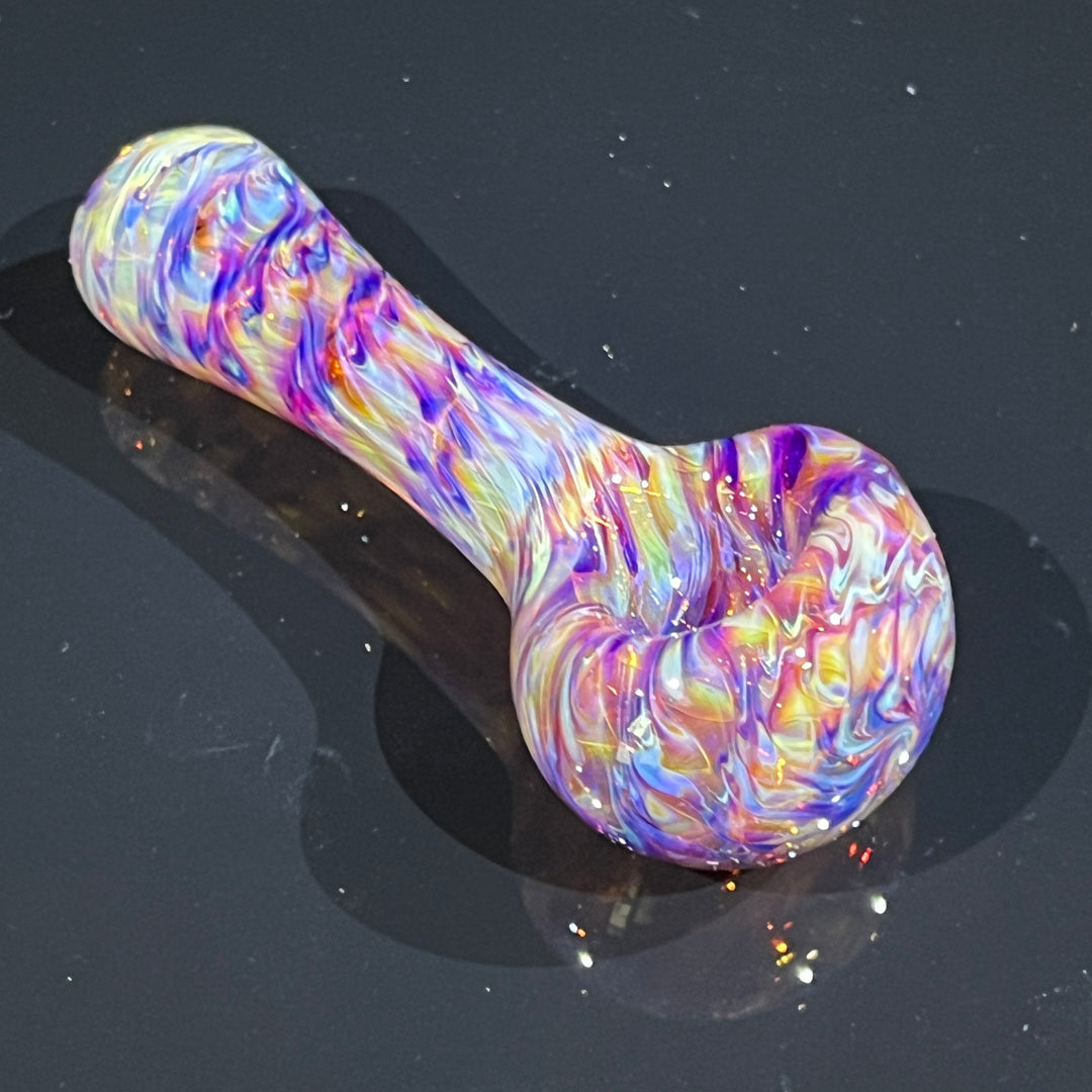 Multi-colored Purple Pipe Glass Pipe Jedi Glassworks