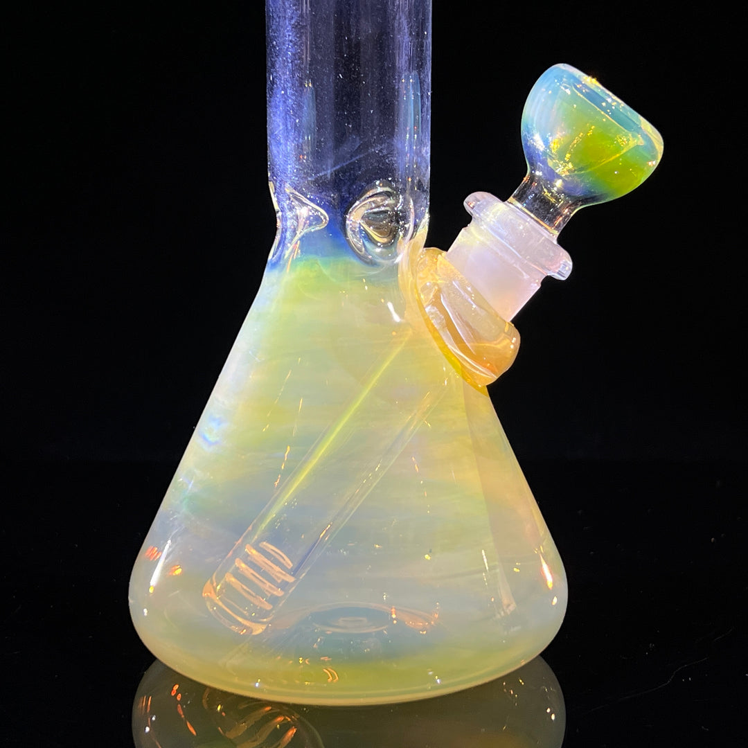 8" Fumed Beaker Bong Glass Pipe Mary Jane's Glass   