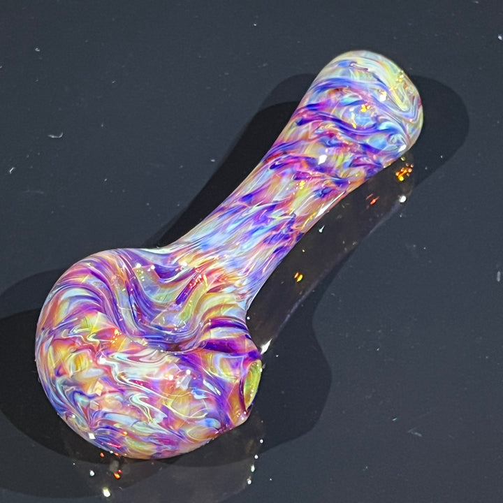 Multi-colored Purple Pipe Glass Pipe Jedi Glassworks