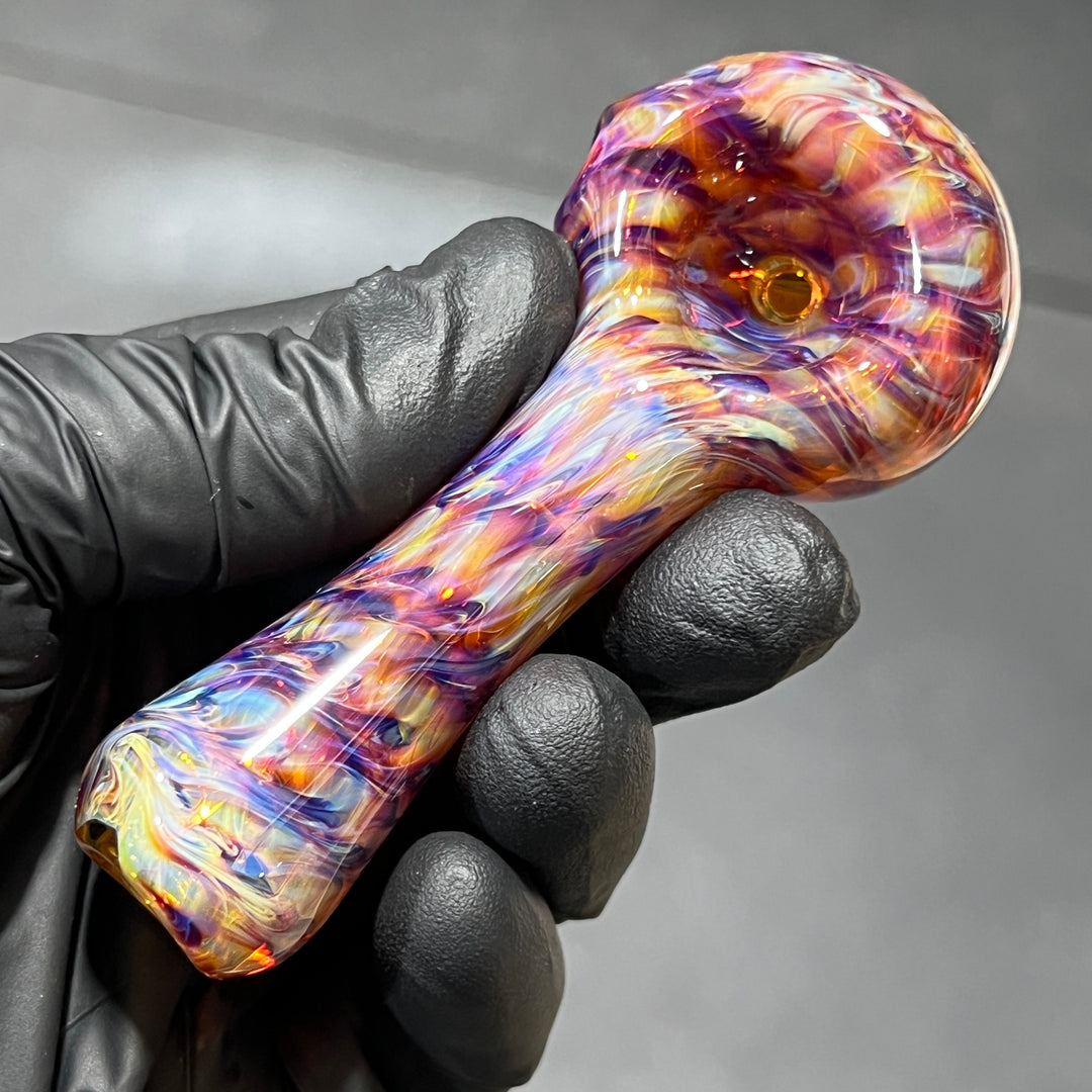 Multi-colored Purple Pipe Glass Pipe Jedi Glassworks