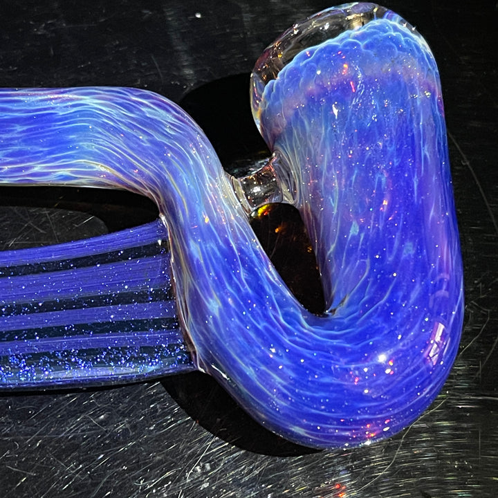 Purple Nebula Swoop Pipe Glass Pipe Tako Glass   