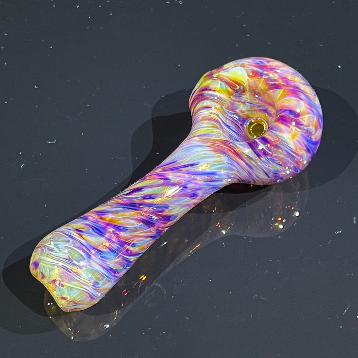 Multi-colored Purple Pipe Glass Pipe Jedi Glassworks