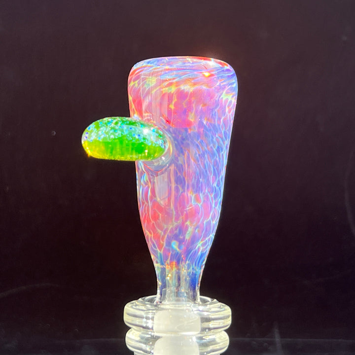 14mm Purple Nebula Pullslide With Crushed Opal UV Marble Accessory Tako Glass   