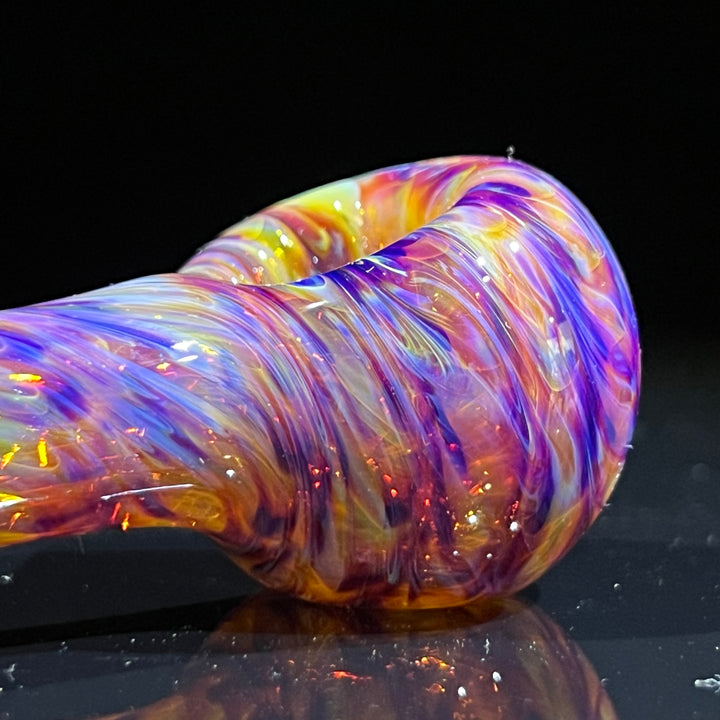 Multi-colored Purple Pipe Glass Pipe Jedi Glassworks