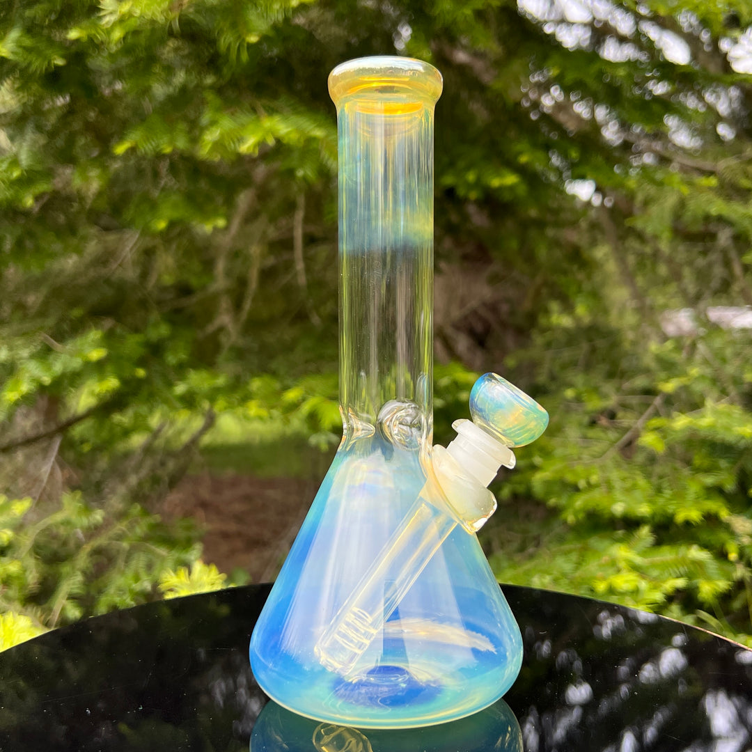 8" Fumed Beaker Bong Glass Pipe Mary Jane's Glass   