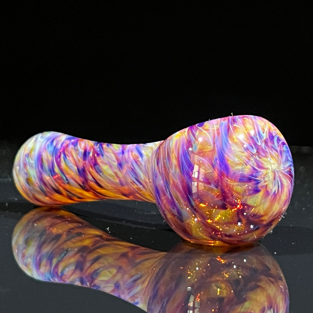 Multi-colored Purple Pipe Glass Pipe Jedi Glassworks