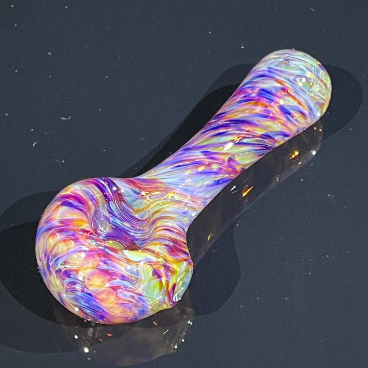 Multi-colored Purple Pipe Glass Pipe Jedi Glassworks