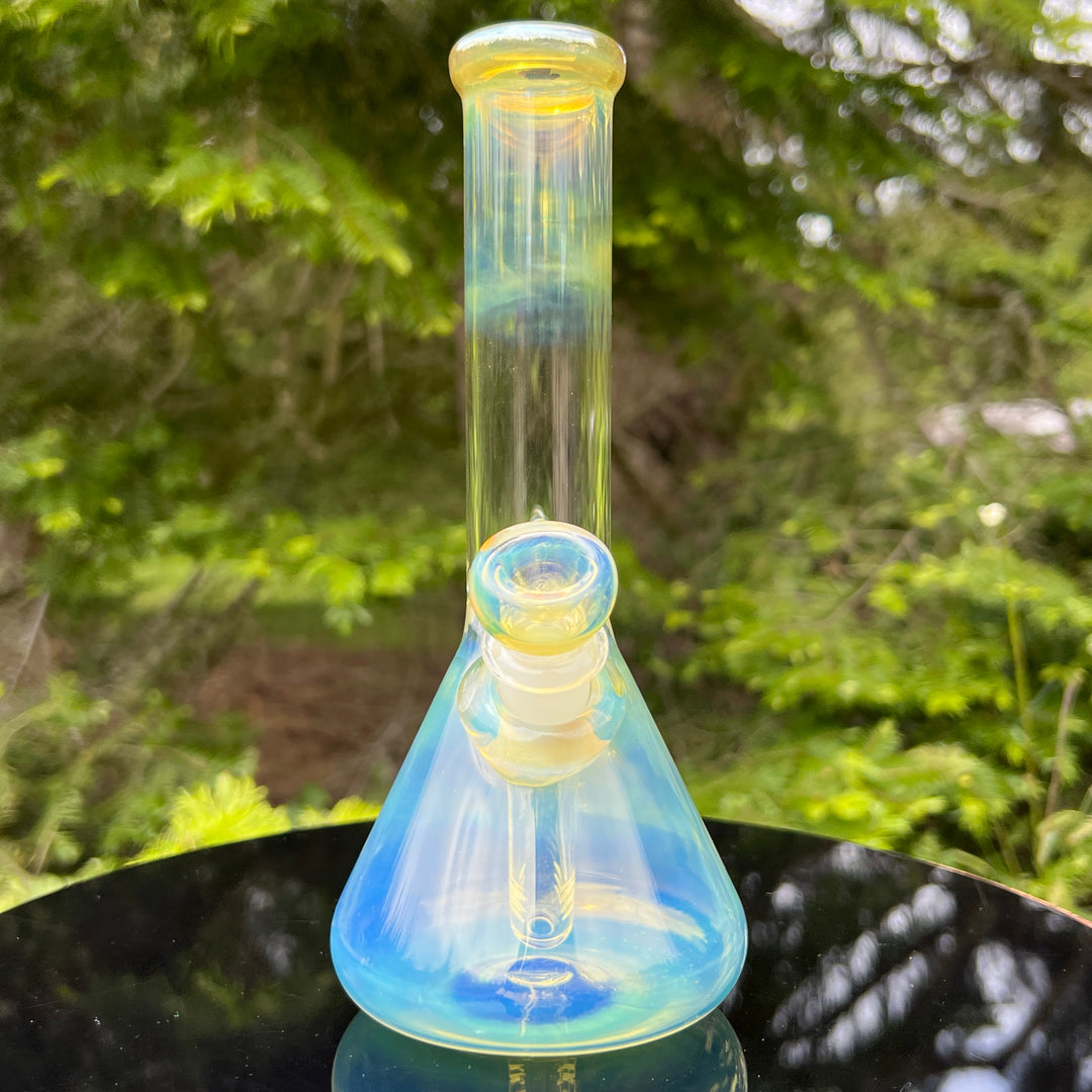 8" Fumed Beaker Bong Glass Pipe Mary Jane's Glass   