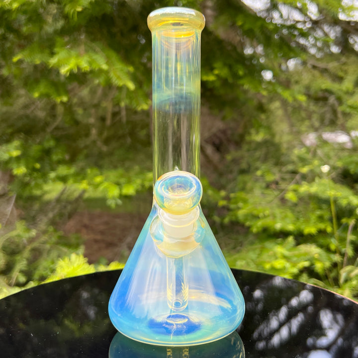 8" Fumed Beaker Bong Glass Pipe Mary Jane's Glass   