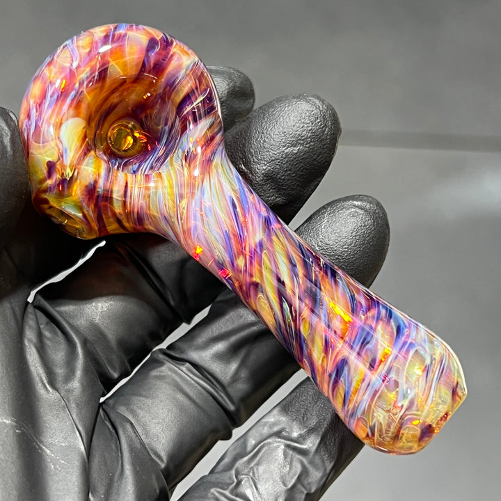 Multi-colored Purple Pipe Glass Pipe Jedi Glassworks