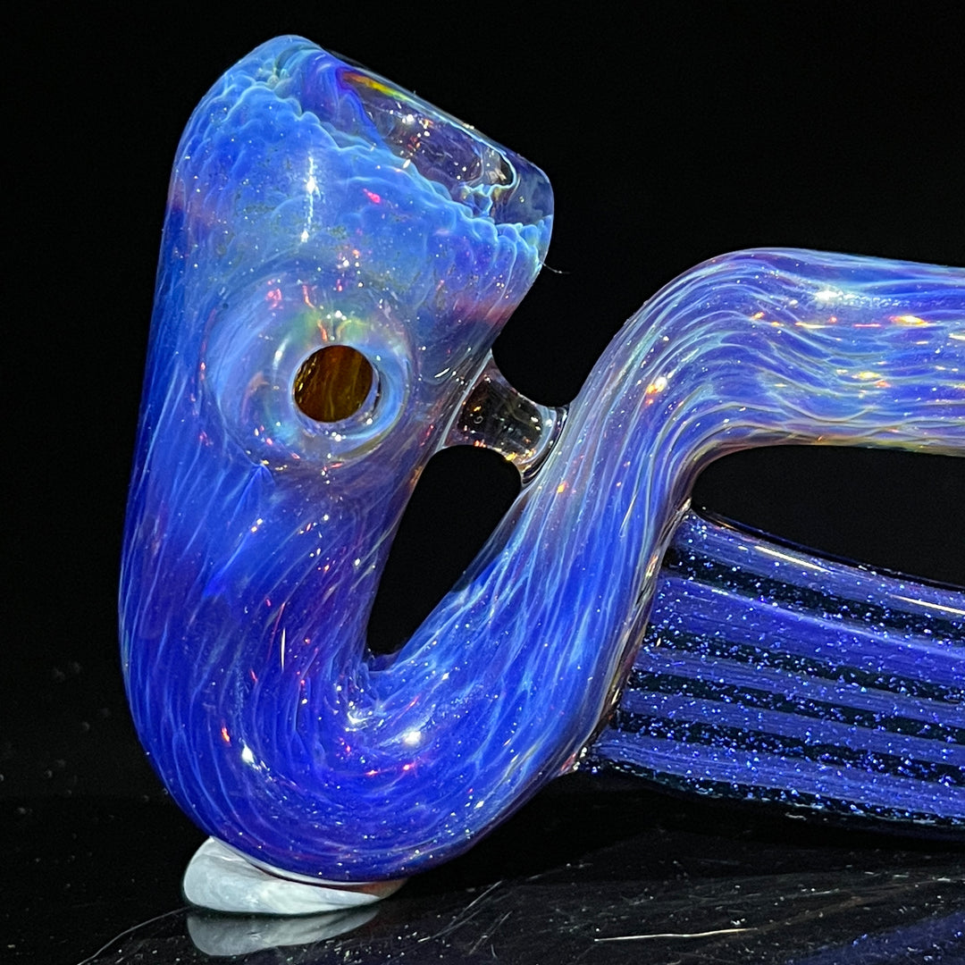 Purple Nebula Swoop Pipe Glass Pipe Tako Glass   