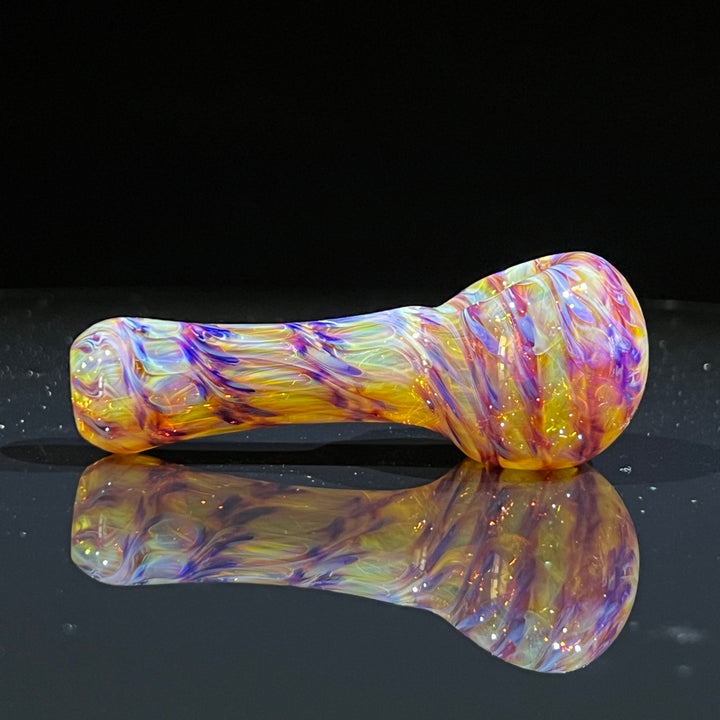 Multi-colored Purple Pipe Glass Pipe Jedi Glassworks