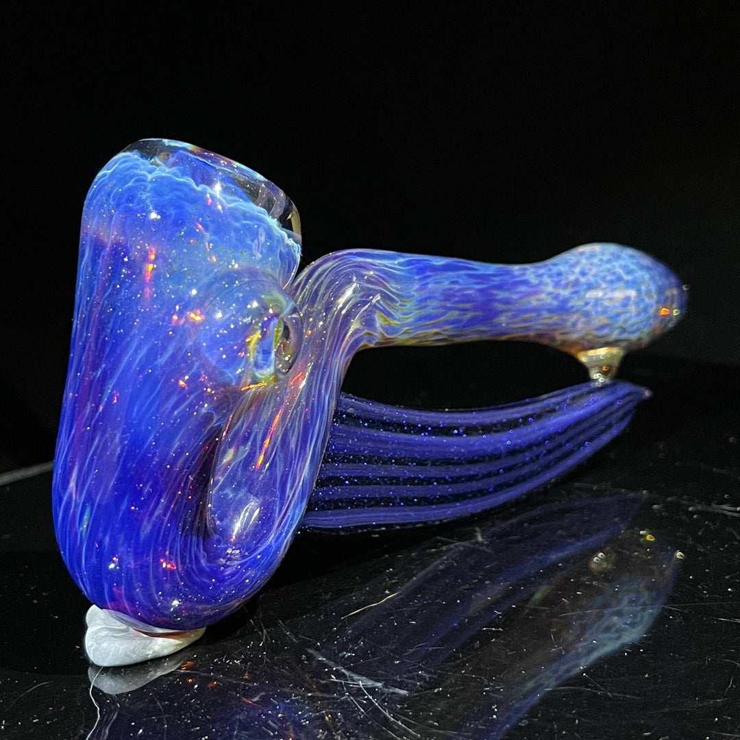 Purple Nebula Swoop Pipe Glass Pipe Tako Glass   