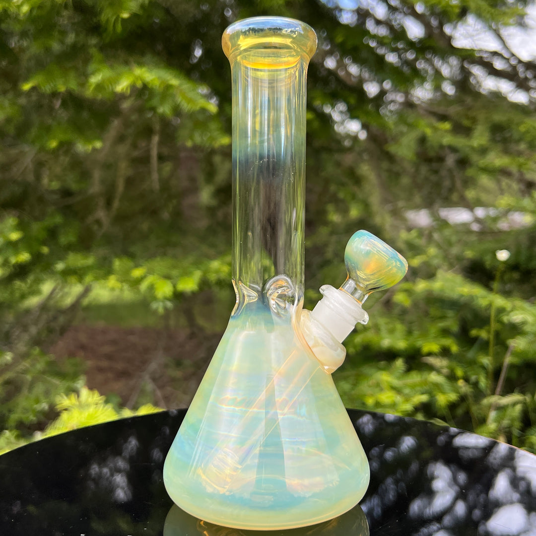 8" Fumed Beaker Bong Glass Pipe Mary Jane's Glass   