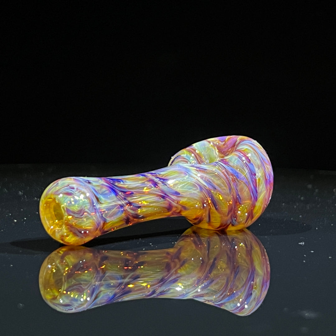 Multi-colored Purple Pipe Glass Pipe Jedi Glassworks