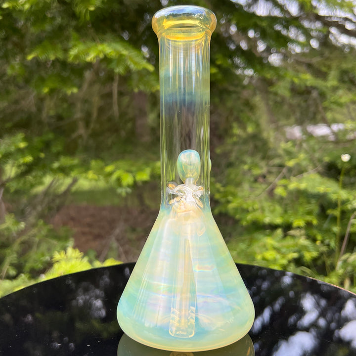 8" Fumed Beaker Bong Glass Pipe Mary Jane's Glass   