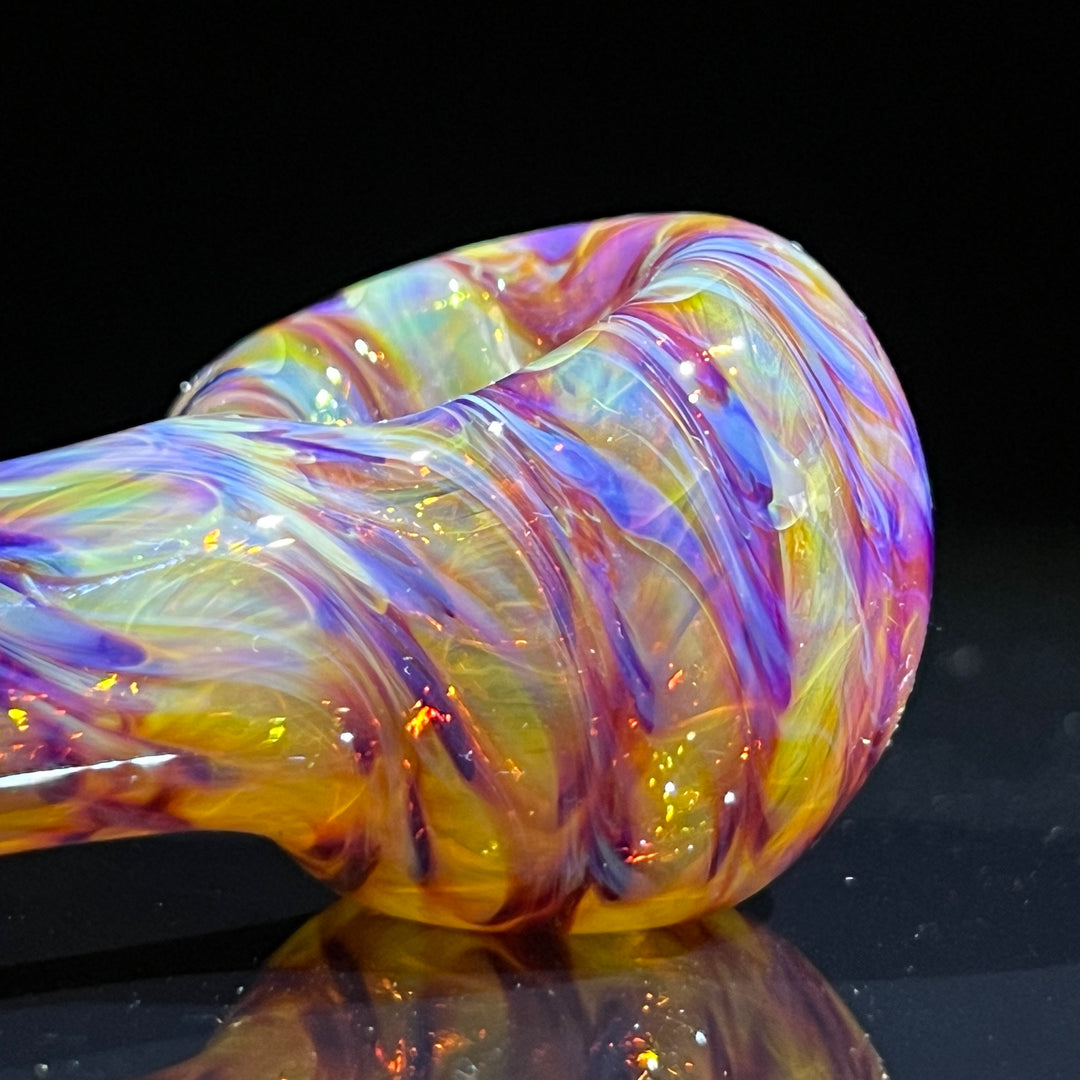 Multi-colored Purple Pipe Glass Pipe Jedi Glassworks