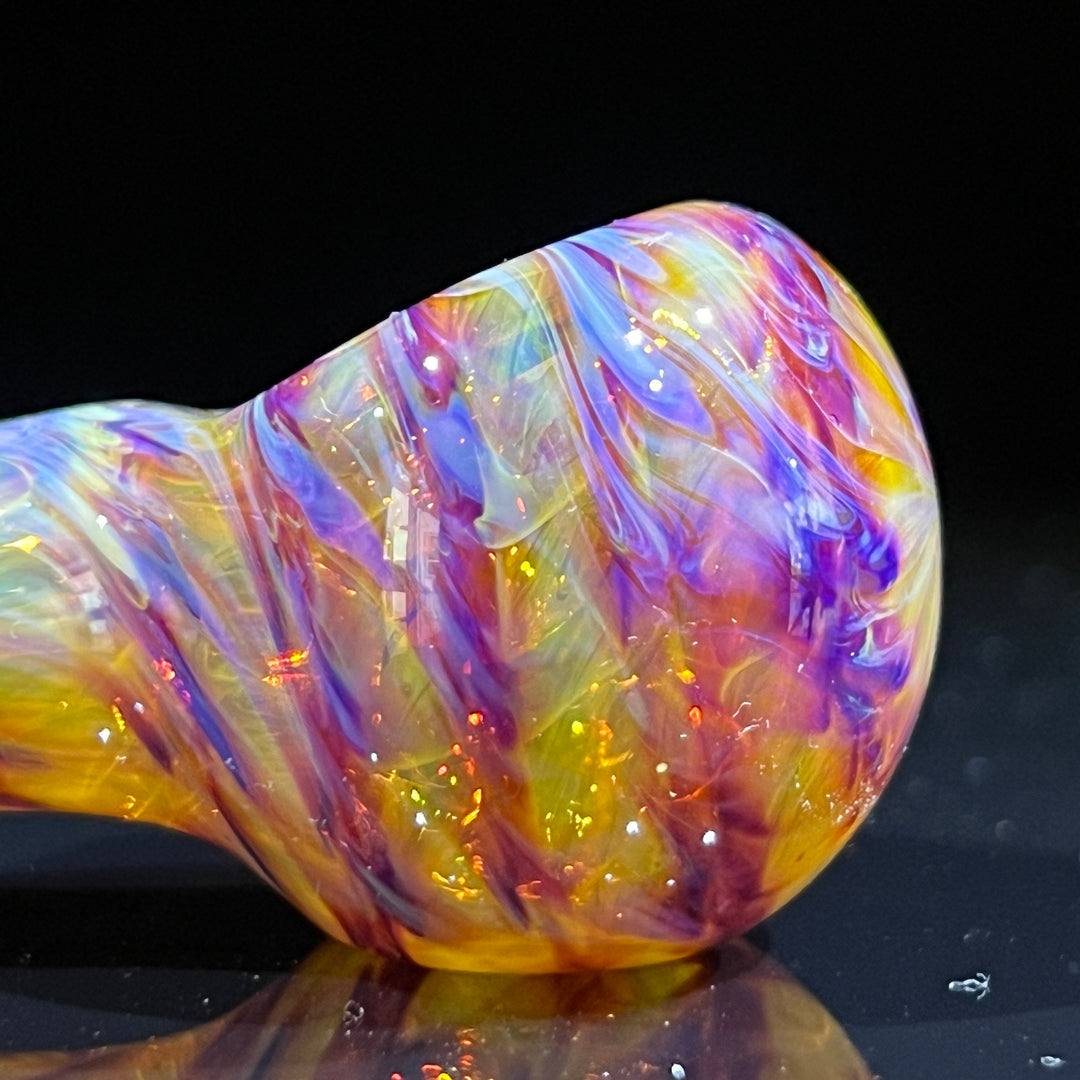 Multi-colored Purple Pipe Glass Pipe Jedi Glassworks