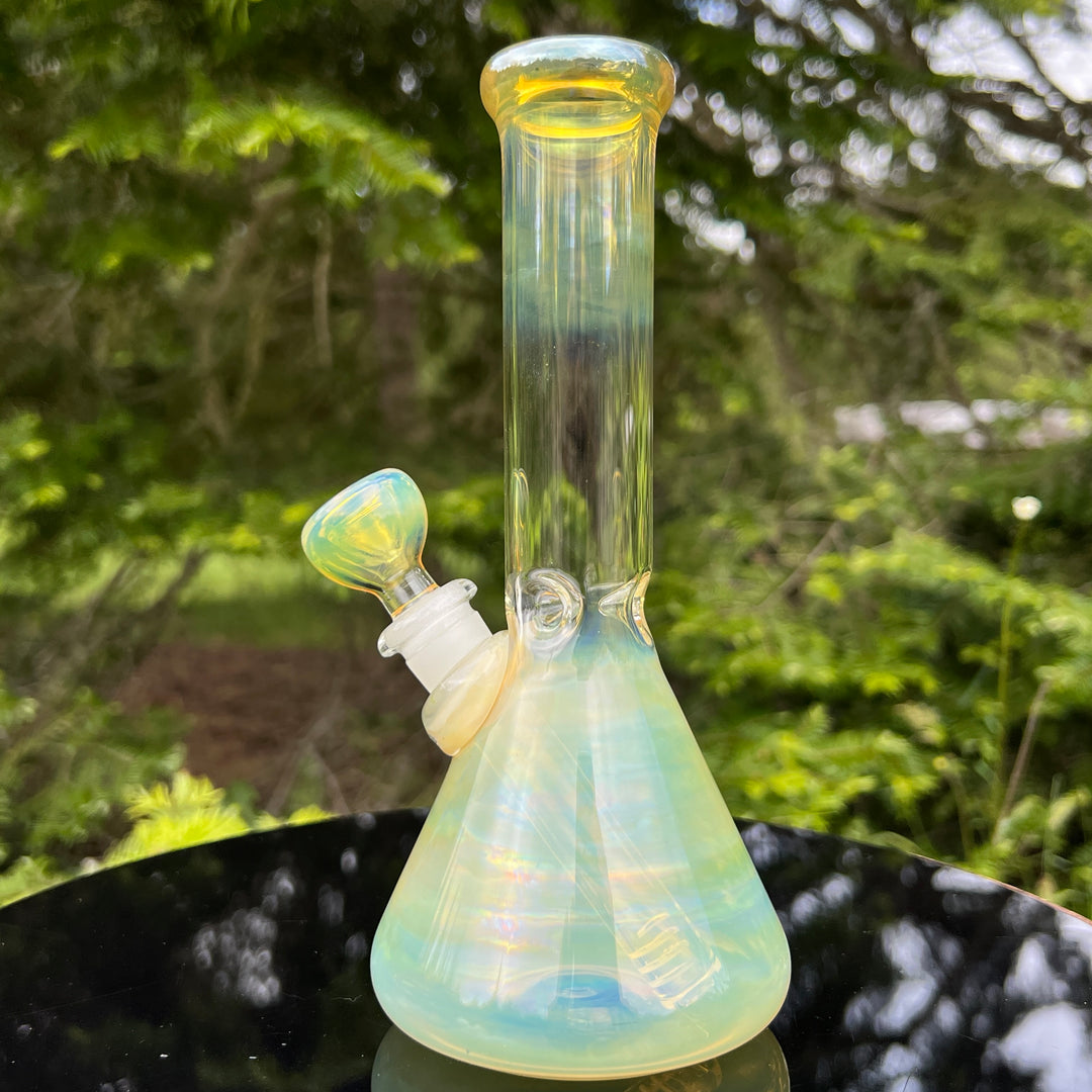 8" Fumed Beaker Bong Glass Pipe Mary Jane's Glass   