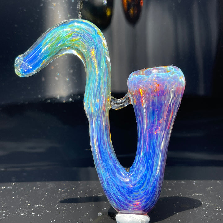 Purple Nebula Swoop Pipe Glass Pipe Tako Glass   