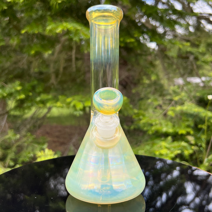 8" Fumed Beaker Bong Glass Pipe Mary Jane's Glass   