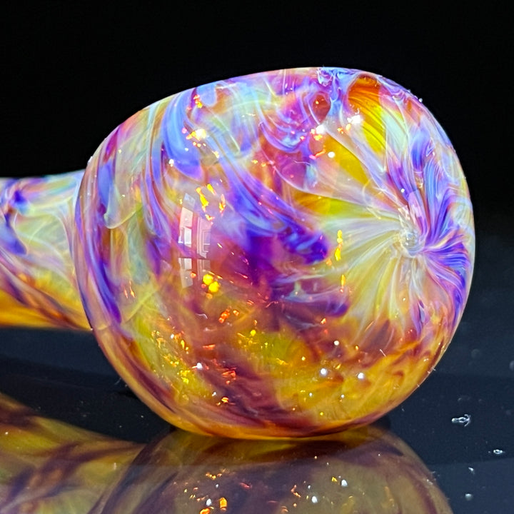 Multi-colored Purple Pipe Glass Pipe Jedi Glassworks