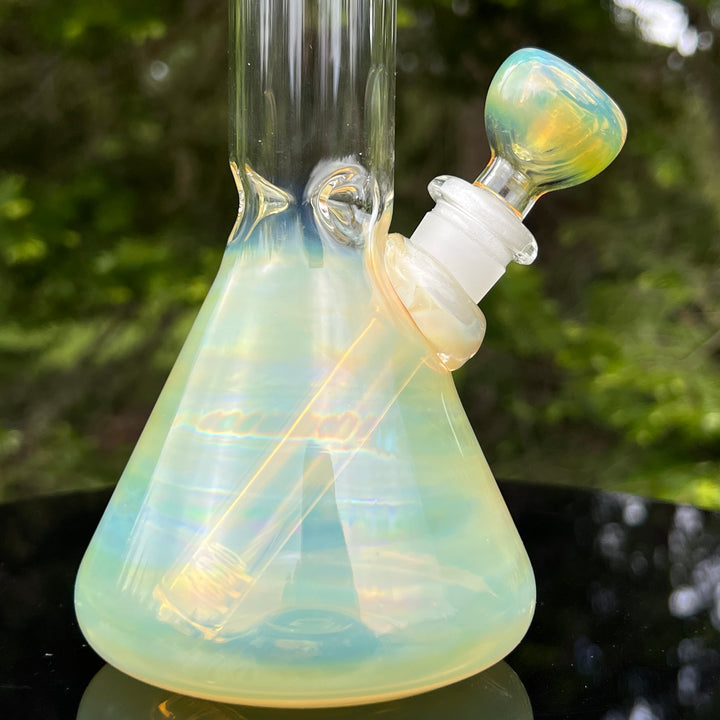 8" Fumed Beaker Bong Glass Pipe Mary Jane's Glass   