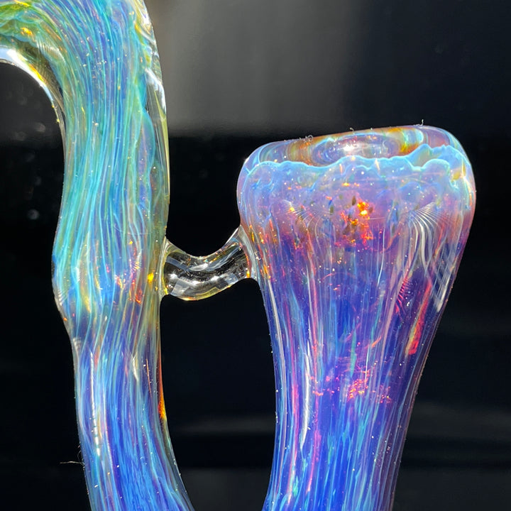 Purple Nebula Swoop Pipe Glass Pipe Tako Glass   