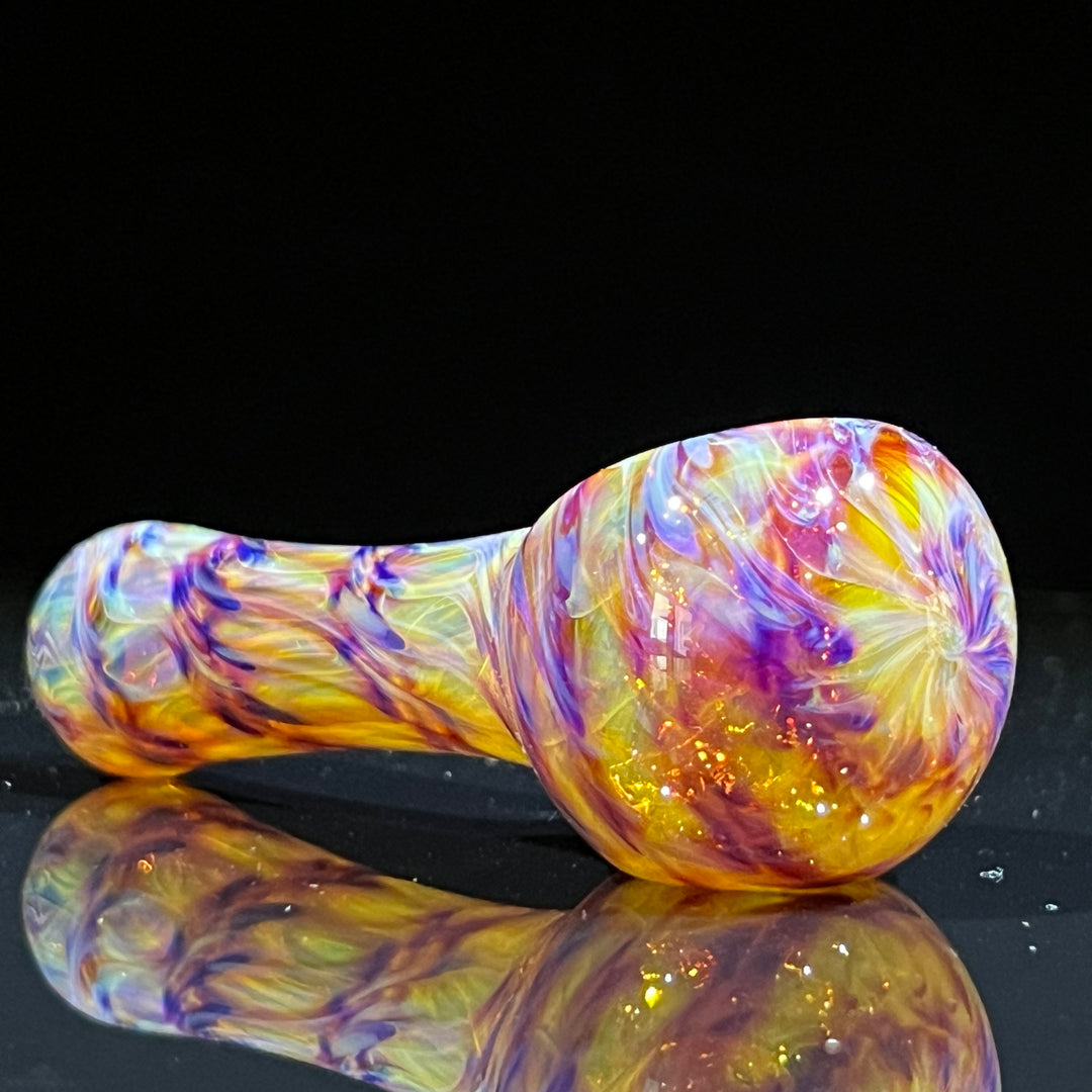 Multi-colored Purple Pipe Glass Pipe Jedi Glassworks