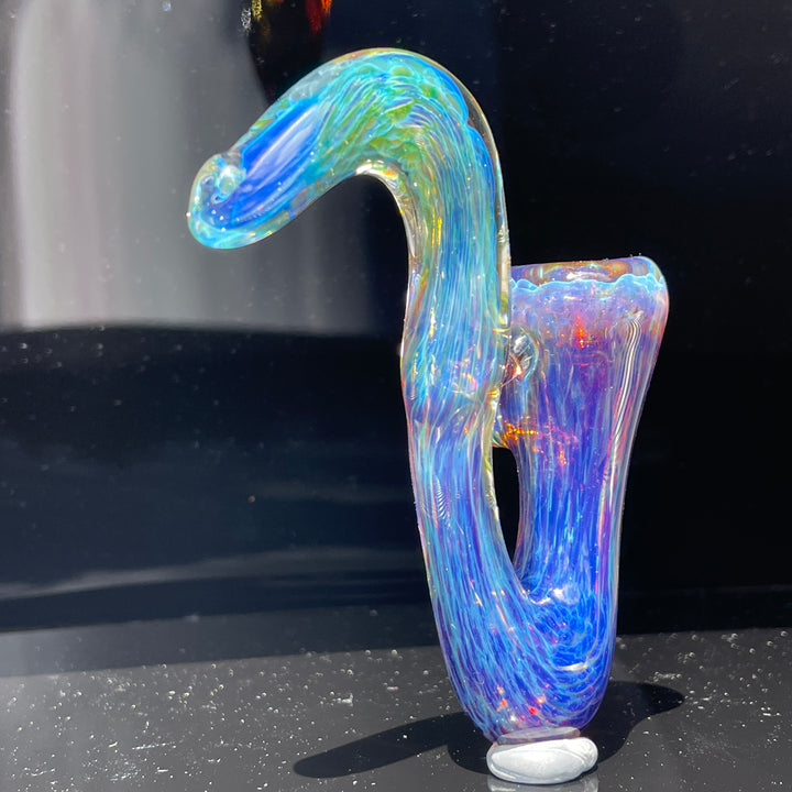 Purple Nebula Swoop Pipe Glass Pipe Tako Glass   